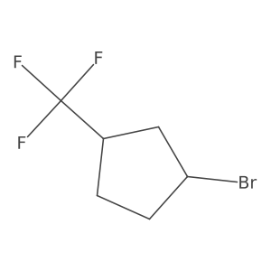 1-Bromo-3-(trifluoromethyl)cyclopentane Structure
