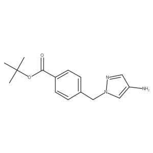 tert-butyl 4-[(4-amino-1H-pyrazol-1-yl)methyl]benzoate结构式