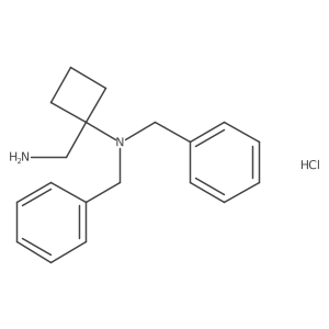 1-(Aminomethyl)-N,N-dibenzylcyclobutanamine hydrochloride Structure