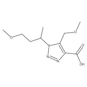 1-(4-methoxybutan-2-yl)-5-(methoxymethyl)-1H-1,2,3-triazole-4-carboxylic acid Structure