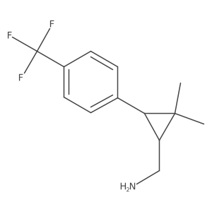{2,2-Dimethyl-3-[4-(trifluoromethyl)phenyl]cyclopropyl}methanamine Structure