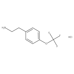 2-[4-(Trifluoromethoxy)phenyl]ethan-1-amine hydrochloride结构式