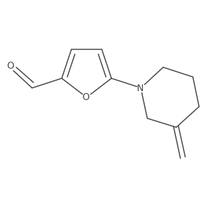 5-(3-Methylidenepiperidin-1-yl)furan-2-carbaldehyde结构式