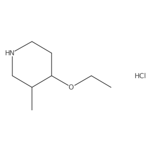 (3S,4R)-4-Ethoxy-3-methylpiperidine hydrochloride Structure