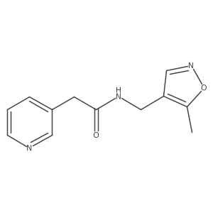 N-((5-methylisoxazol-4-yl)methyl)-2-(pyridin-3-yl)acetamide Structure