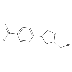 (2S,4R)-2-(Bromomethyl)-4-(4-nitrophenyl)oxolane Structure
