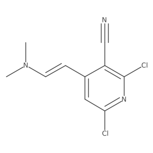 2,6-Dichloro-4-[2-(dimethylamino)ethenyl]pyridine-3-carbonitrile结构式