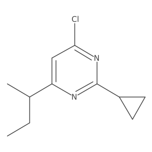 4-(Sec-butyl)-6-chloro-2-cyclopropylpyrimidine结构式