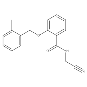 N-(cyanomethyl)-2-[(2-methylphenyl)methoxy]benzamide Structure