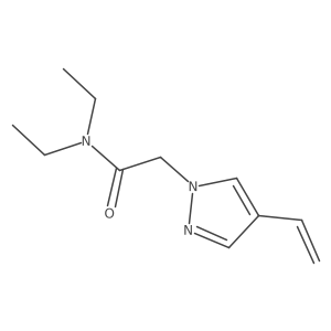 2-(4-ethenyl-1H-pyrazol-1-yl)-N,N-diethylacetamide Structure