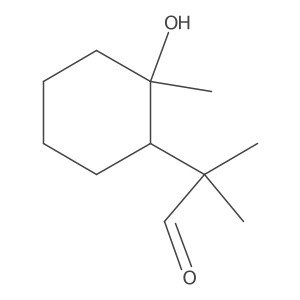 2-(2-Hydroxy-2-methylcyclohexyl)-2-methylpropanal Structure