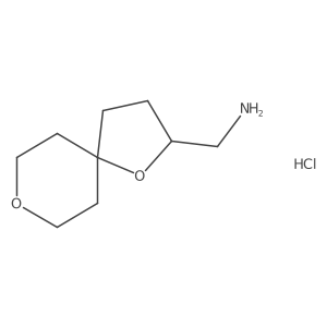 {1,8-Dioxaspiro[4.5]decan-2-yl}methanamine hydrochloride Structure