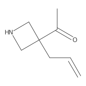 1-[3-(Prop-2-en-1-yl)azetidin-3-yl]ethan-1-one结构式