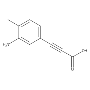 3-(3-Amino-4-methylphenyl)prop-2-ynoic acid结构式