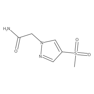 2-(4-methanesulfonyl-1H-pyrazol-1-yl)acetamide Structure