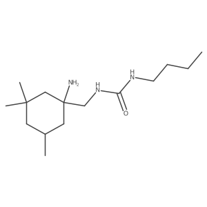 1-[(1-Amino-3,3,5-trimethylcyclohexyl)methyl]-3-butylurea Structure