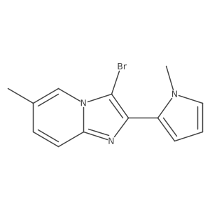 2-{3-bromo-6-methylimidazo[1,2-a]pyridin-2-yl}-1-methyl-1H-pyrrole Structure