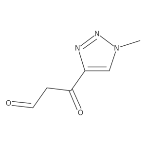 3-(1-methyl-1H-1,2,3-triazol-4-yl)-3-oxopropanal结构式