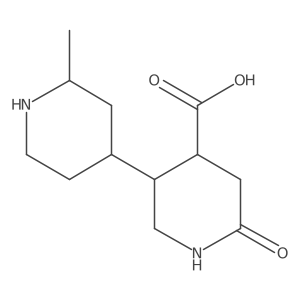 5-(2-Methylpiperidin-4-yl)-2-oxopiperidine-4-carboxylic acid结构式