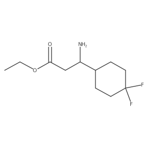 Ethyl 3-amino-3-(4,4-difluorocyclohexyl)propanoate Structure