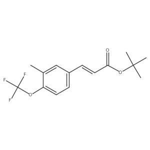 tert-butyl (2E)-3-[3-methyl-4-(trifluoromethoxy)phenyl]prop-2-enoate Structure