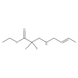 Ethyl 3-[(but-2-en-1-yl)amino]-2,2-difluoropropanoate Structure
