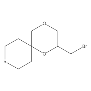 2-(Bromomethyl)-1,4-dioxa-9-thiaspiro[5.5]undecane结构式