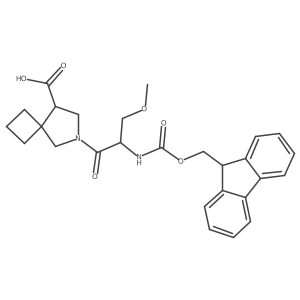6-[(2S)-2-({[(9H-fluoren-9-yl)methoxy]carbonyl}amino)-3-methoxypropanoyl]-6-azaspiro[3.4]octane-8-carboxylic acid Structure