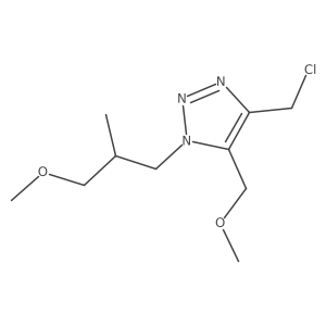 4-(chloromethyl)-1-(3-methoxy-2-methylpropyl)-5-(methoxymethyl)-1H-1,2,3-triazole Structure