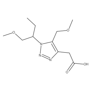 2-[1-(1-methoxybutan-2-yl)-5-(methoxymethyl)-1H-1,2,3-triazol-4-yl]acetic acid Structure