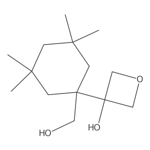 3-[1-(Hydroxymethyl)-3,3,5,5-tetramethylcyclohexyl]oxetan-3-ol Structure