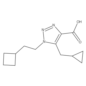 1-(2-cyclobutylethyl)-5-(cyclopropylmethyl)-1H-1,2,3-triazole-4-carboxylic acid Structure
