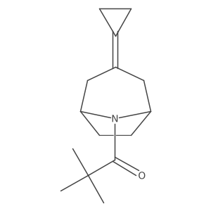 1-{3-Cyclopropylidene-8-azabicyclo[3.2.1]octan-8-yl}-2,2-dimethylpropan-1-one Structure