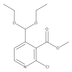 Methyl 2-chloro-4-(diethoxymethyl)pyridine-3-carboxylate Structure