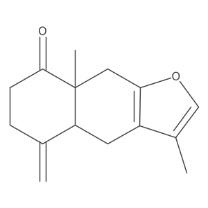 (4aS,8aR)-4a,5,6,7,8a,9-Hexahydro-3,8a-dimethyl-5-methylenenaphtho[2,3-b]furan-8(4H)-one Structure