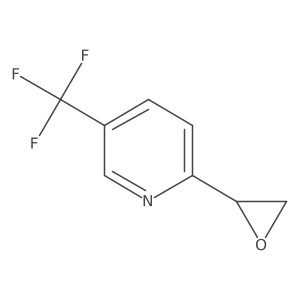 2-[(2S)-oxiran-2-yl]-5-(trifluoromethyl)pyridine Structure