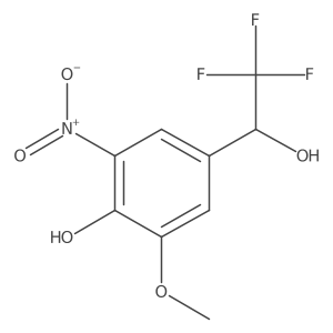 2-methoxy-6-nitro-4-[(1S)-2,2,2-trifluoro-1-hydroxyethyl]phenol Structure