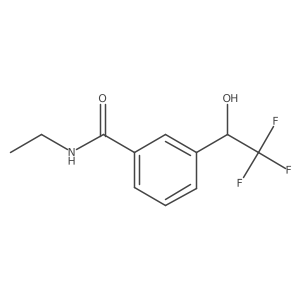 N-ethyl-3-[(1S)-2,2,2-trifluoro-1-hydroxyethyl]benzamide Structure