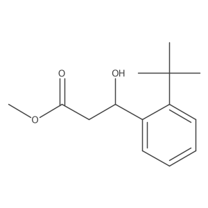 methyl (3S)-3-(2-tert-butylphenyl)-3-hydroxypropanoate结构式
