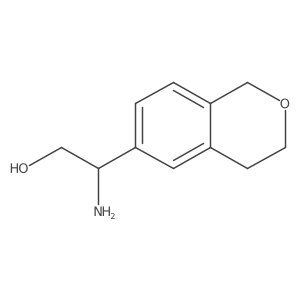 (2R)-2-amino-2-(3,4-dihydro-1H-2-benzopyran-6-yl)ethan-1-ol Structure