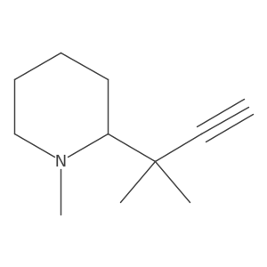 1-Methyl-2-(2-methylbut-3-yn-2-yl)piperidine Structure