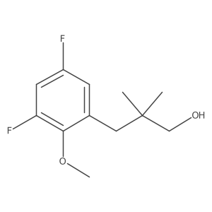 3-(3,5-Difluoro-2-methoxyphenyl)-2,2-dimethylpropan-1-ol Structure