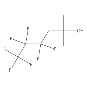 4,4,5,5,6,6,6-Heptafluoro-2-methylhexan-2-ol结构式
