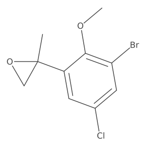 2-(3-Bromo-5-chloro-2-methoxyphenyl)-2-methyloxirane Structure