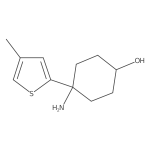 4-Amino-4-(4-methylthiophen-2-yl)cyclohexan-1-ol Structure