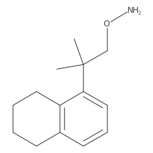 O-[2-methyl-2-(5,6,7,8-tetrahydronaphthalen-1-yl)propyl]hydroxylamine结构式