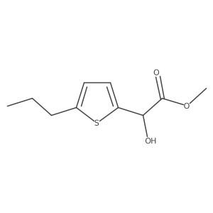 Methyl 2-hydroxy-2-(5-propylthiophen-2-yl)acetate结构式