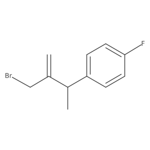 1-[3-(Bromomethyl)but-3-en-2-yl]-4-fluorobenzene Structure