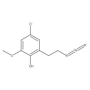 2-(2-Azidoethyl)-4-chloro-6-methoxyphenol结构式