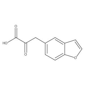 3-(1-Benzofuran-5-yl)-2-oxopropanoic acid Structure